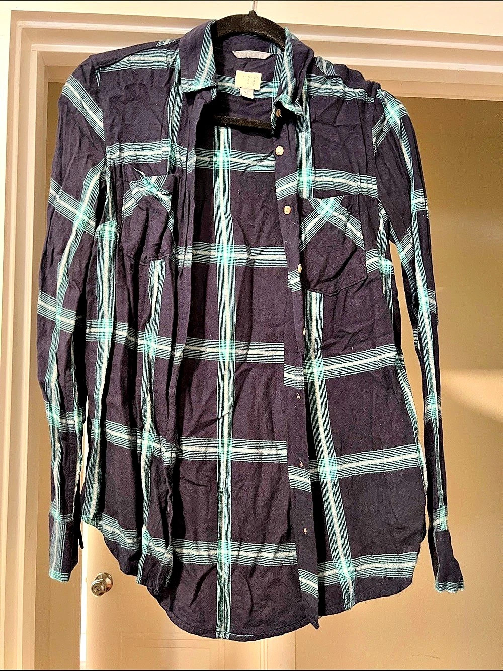 Plaid Button Down Shirt Size XS